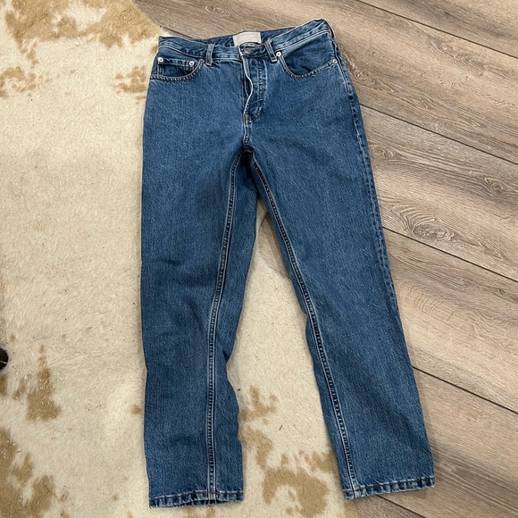 Everlane Denim - Everlane the high rise cheeky straight jean button fly